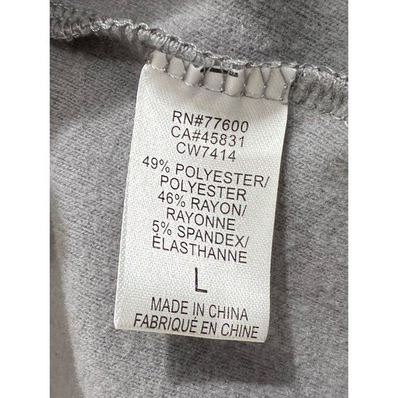 CHASER SOFT FLEECE Sweatshirt Women's long sleeve shirt Gray w/Star NWT MSRP $79 - Picture 10 of 12